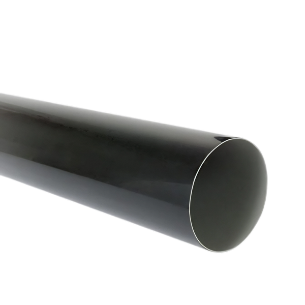 NICOLL Techtan PVC-Ti HWA buis 80mm L= 3m gemofd zwart