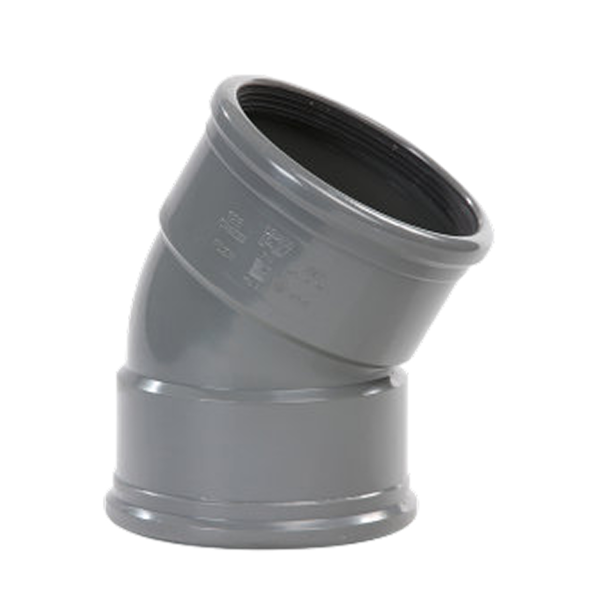 Pipelife pvc bocht m/m 160 30° sn4 gr