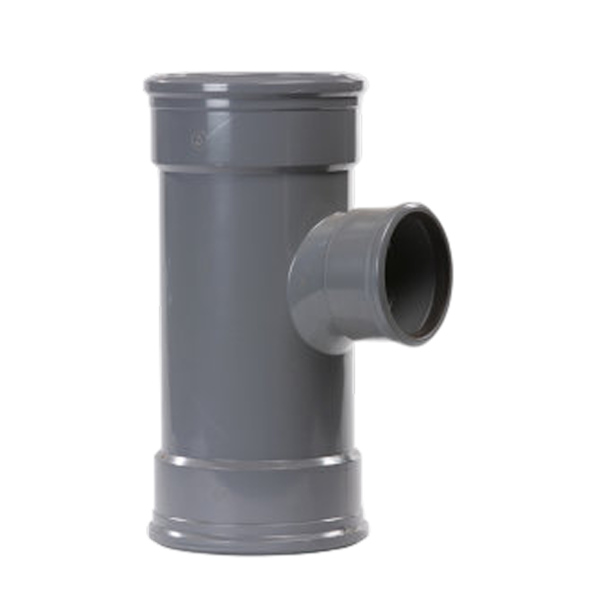 Pipelife pvc t-stuk m/m 160-110 90° sn4 gr