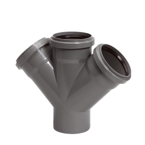 Pipelife t-stuk sn4 45g 110x110 m/s dubbel