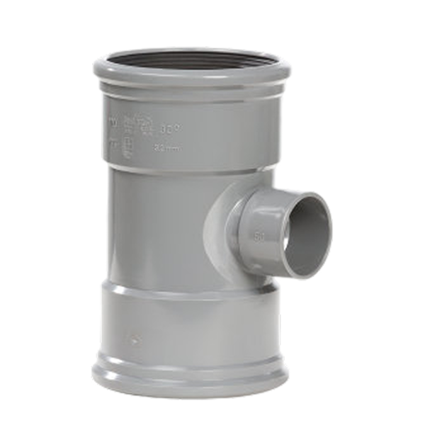 Pipelife t-stuk sn4 90g 125x40 m/m