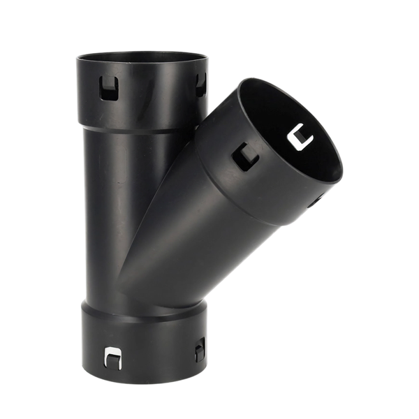 PP klik T-stuk 45°, 80 mm, voor drainagebuis