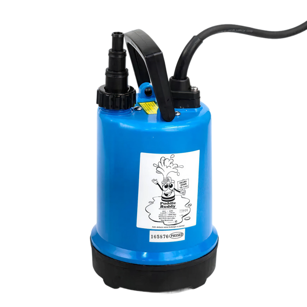 Puddle buddy dompelpomp, vlakzuig, zonder vlotter, 230V