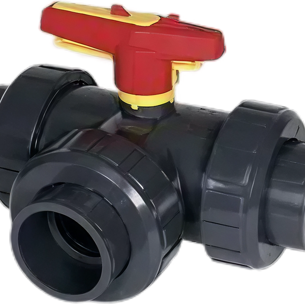 PVC 3-weg Kogelkraan 32mm T-boring