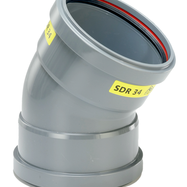 PVC Bocht 30° 110 SN8 M/M