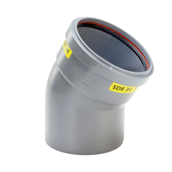 PVC Bocht 30° 315 SN4 M/S