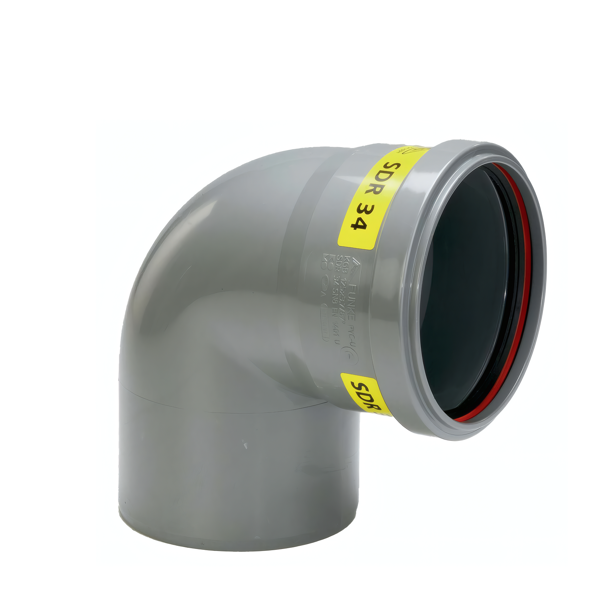 PVC Bocht 90° 160 SN8 M/S