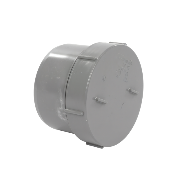 PVC L-Eindstuk + Schroefdeksel GR 160