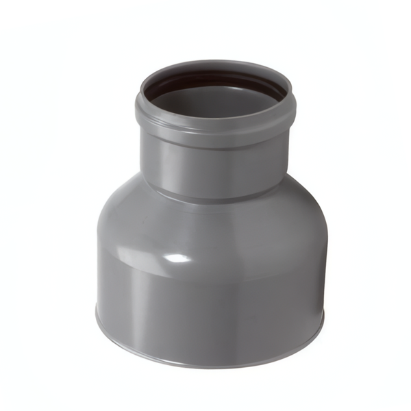 PVC Overgangsstuk, GY - pvc, incl. tokrolring, 160 x 184mm