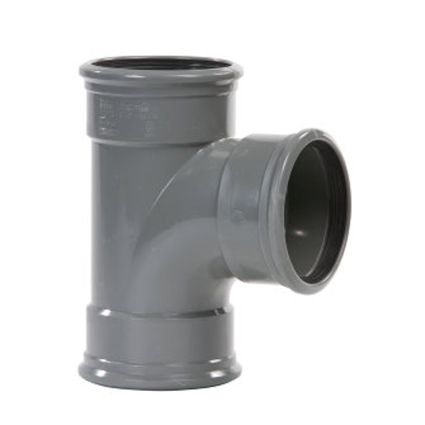 PVC T-stuk 90° 125 SN8 3M Flx