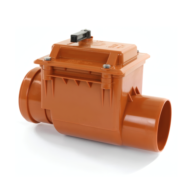 PVC terugslagklep 110 met dubbele klep