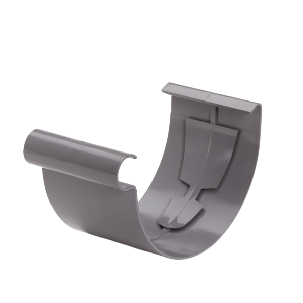S-lon verbindingsstuk voor mastgoot 150mm, grijs, pvc, lijm