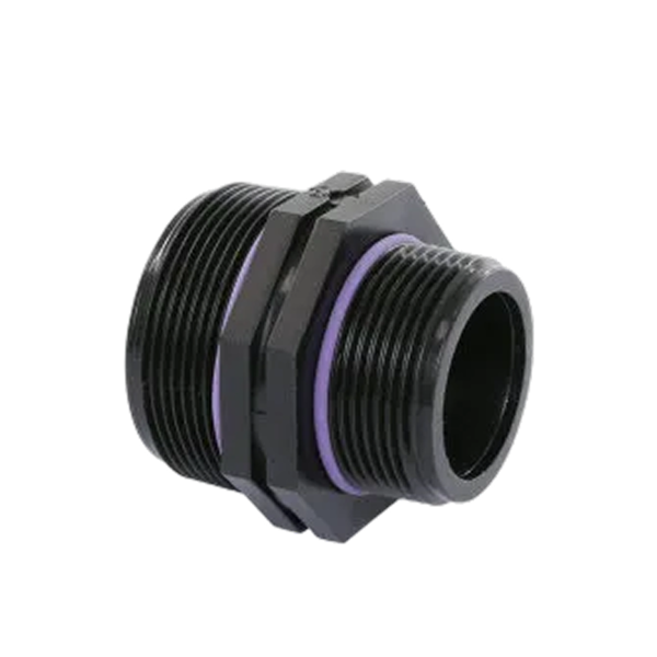 Self-Seal PP dubbele verloopnippel 1/2" x 3/4"