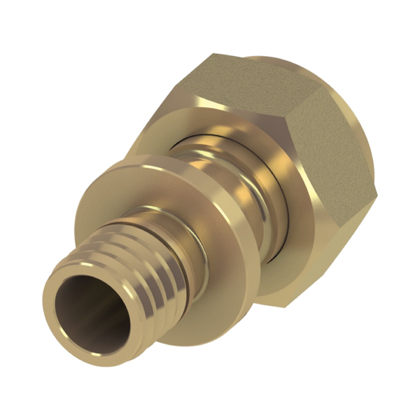 TECEflex-draadfitting, vlakafdichtend messing, afm. 32 x 1"