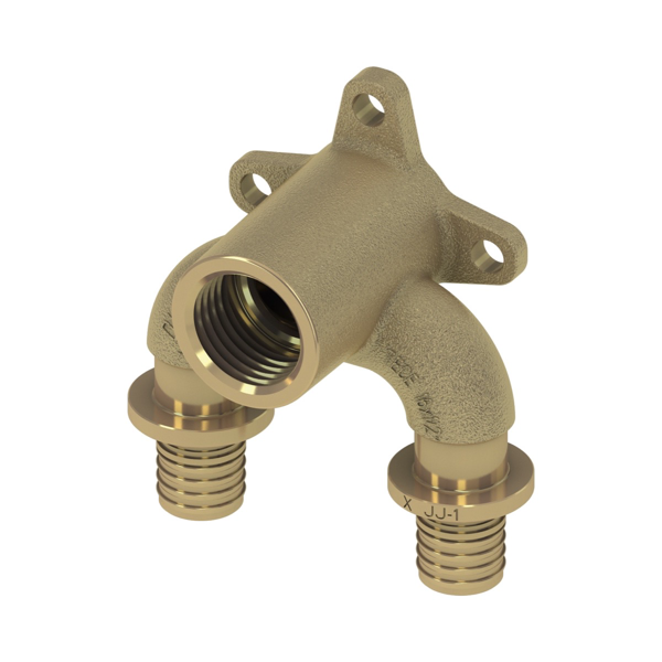 TECEflex dubbele muurplaat str. silicium brons,  16 x Rp 1/2