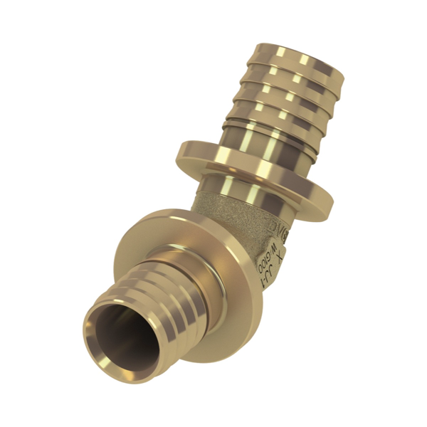 TECEflex knie 45° silicium brons,  40 x 40