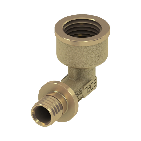 TECEflex schroefbus haaks messing, 20 x Rp 3/4"