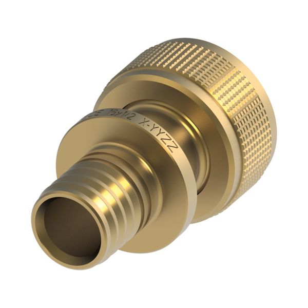 TECEflex snel adapter, recht, silicium brons 16 x 1/2"