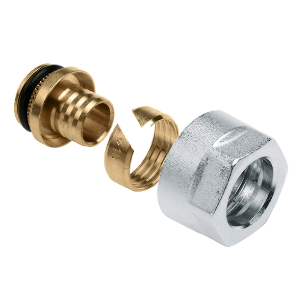 TP98 Adaptor (Pilaar, knelring en wartel) eurokonus 16 x 2.0