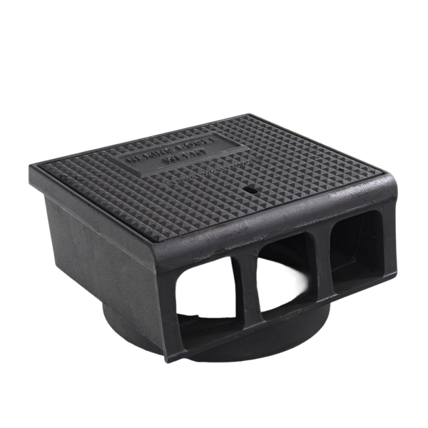 Trottoirkolkkop dicht deksel, B125, 400x350