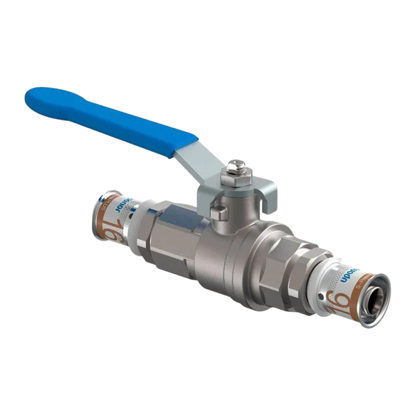 Uponor S-Press kogelkraan met hendel 16mm
