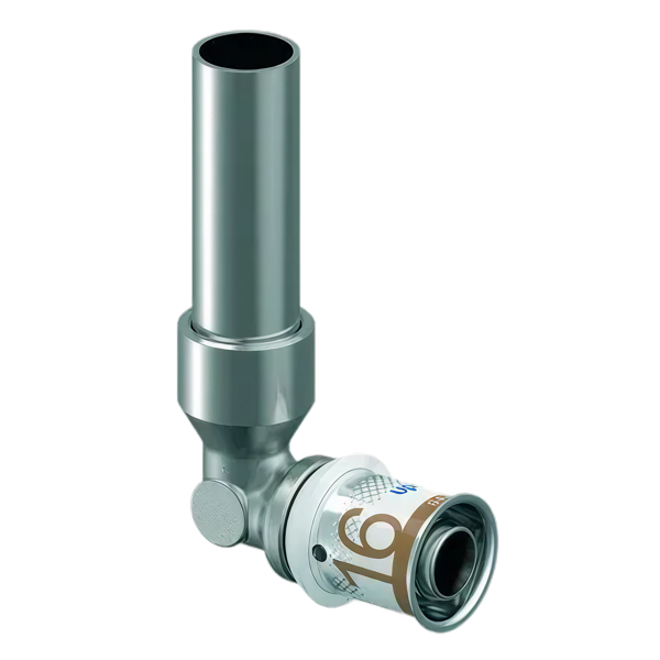Uponor S-Press Plus Aqua pers overgangsknie 16MLCx12mm CU