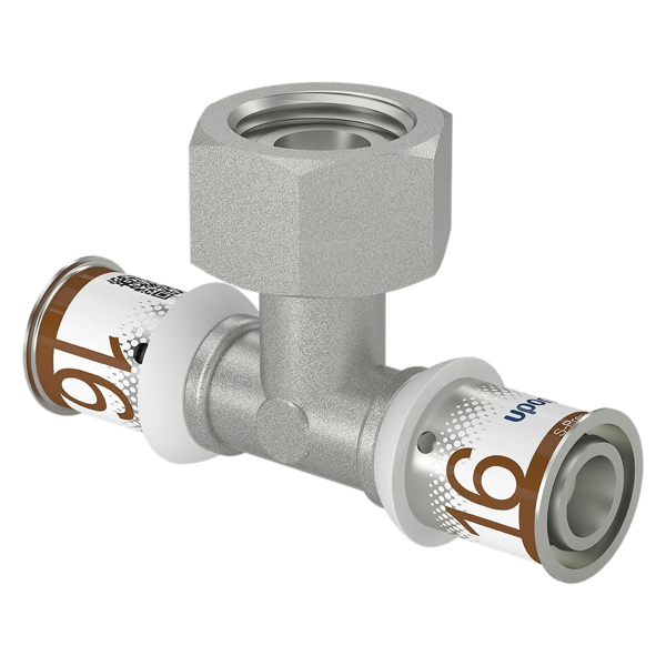 Uponor S-Press Plus Aqua pers SK-T-stuk Geberit 16x1/2"bix16