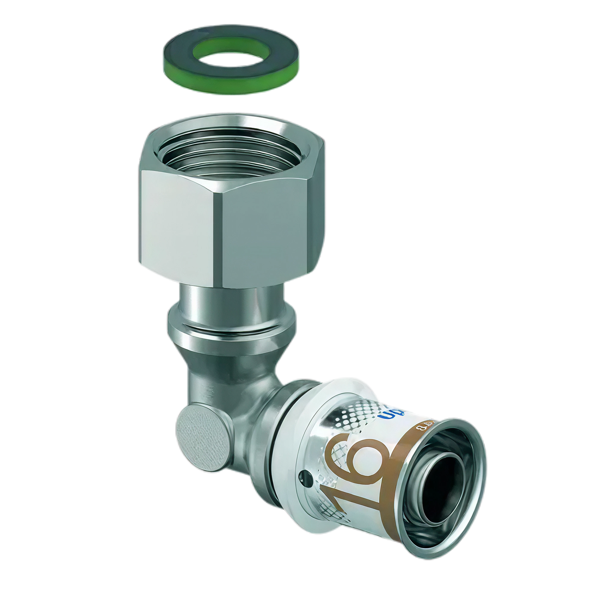 Uponor S-Press Plus pers knie + wartel bi.dr. 16 x 1/2"