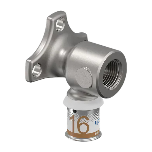 Uponor S-Press Plus pers muurplaat korte flens 16 x 3/8"