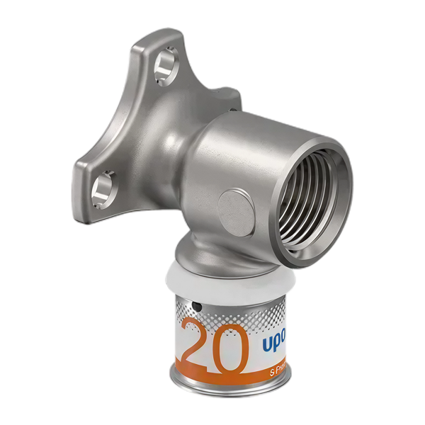 Uponor S-Press Plus pers muurplaat korte flens 20 x 3/4"
