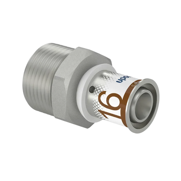 Uponor S-Press Plus pers puntstuk 16mm x 3/4"bu
