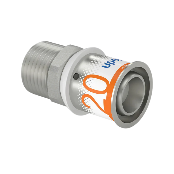 Uponor S-Press Plus pers puntstuk 20mm x 1/2"bu
