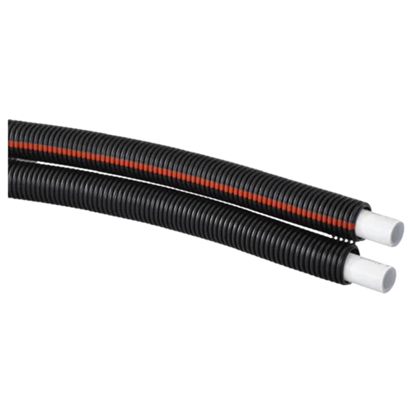 Uponor Uni Pipe PLUS in mantelbuis Twin 16x2,0 - 25/20 zwart 50m