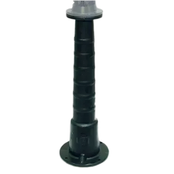 Voetflens zwart t.b.v. type rozendecor pomp