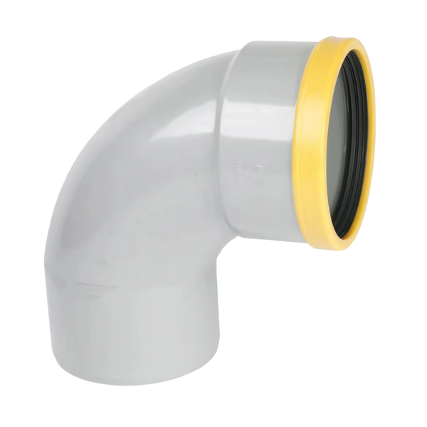 Wavin PVC Bocht 88° GR/GD 250 SN8 0,75D M/S