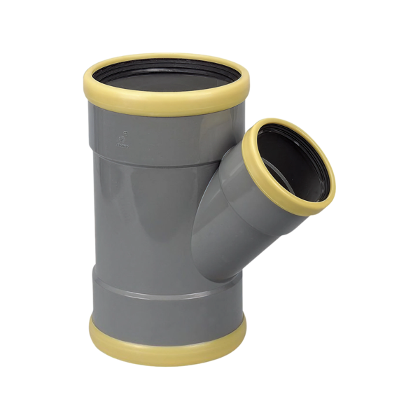 Wavin PVC T-stuk 45° GR/GD 200X125 SN8 3M