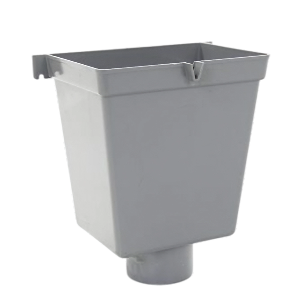 Wavin PVC Vergaarbak 100mm, grijs. model II